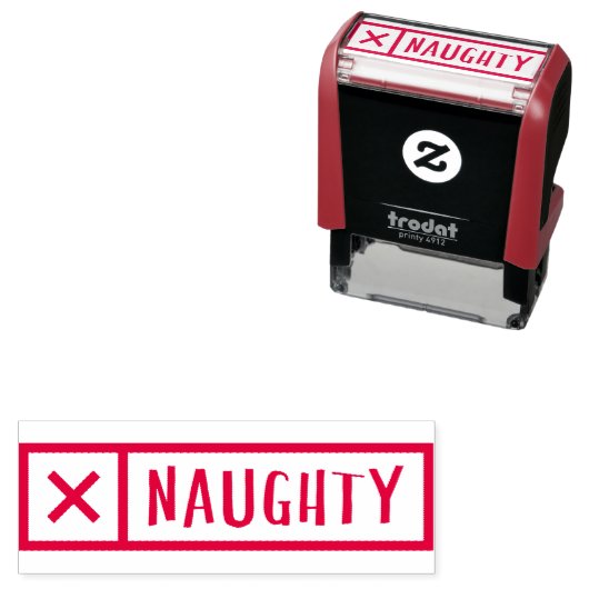 Naughty Self-Inking Stamp Zelfinktende Stempel (In situ)