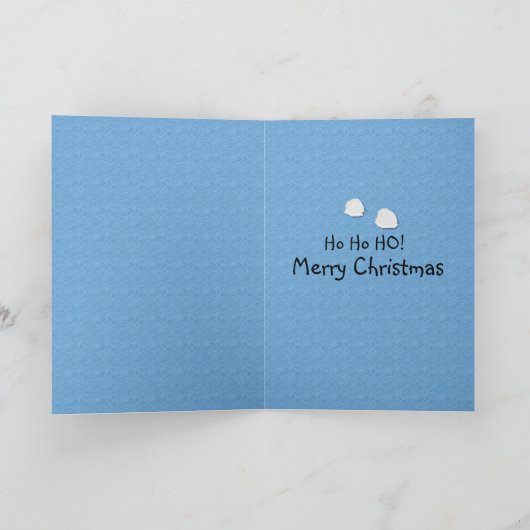 Naughty Snowman Kaart (Binnen)