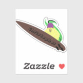 Naughty Squirrel #1000 Surfing Sticker (Vel)