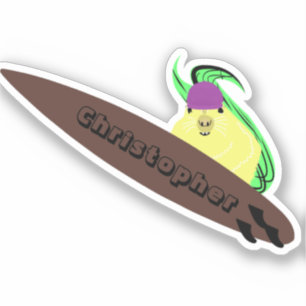 Naughty Squirrel #1000 Surfing Sticker