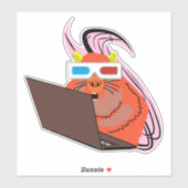 Naughty Squirrel #100 Sticker (Vel)