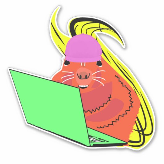 Naughty Squirrel #106 Sticker (Voorkant)