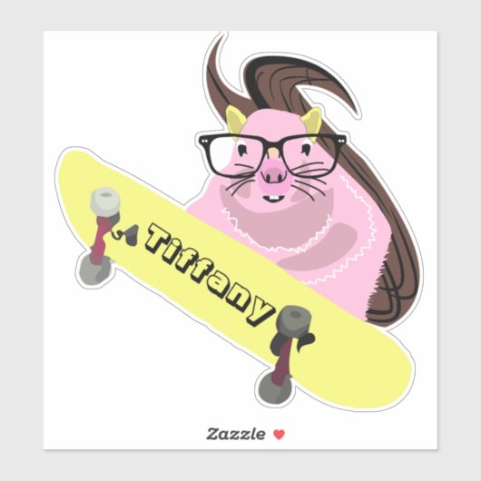 Naughty Squirrel #108 Meisjesnaam Sticker (Vel)