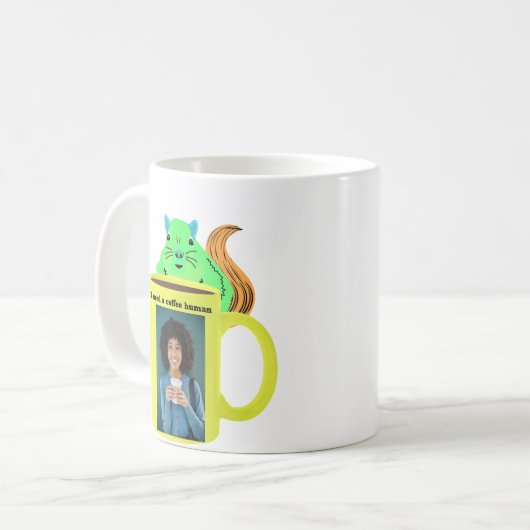 Naughty Squirrel #110 Human Coffee Koffiemok (Voorkant links)