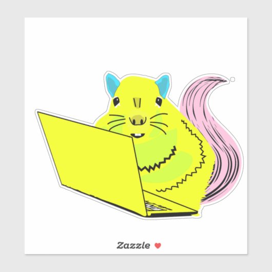 Naughty Squirrel #111 Sticker (Vel)