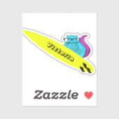 Naughty Squirrel #1144 Surfing Sticker (Vel)