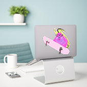 Naughty Squirrel #116 Sticker (Laptop op bureau)