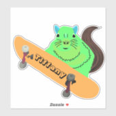 Naughty Squirrel #118 Girls Name Sticker (Vel)