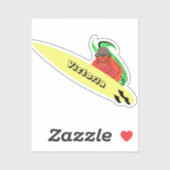 Naughty Squirrel #1201 Surfing Sticker (Vel)