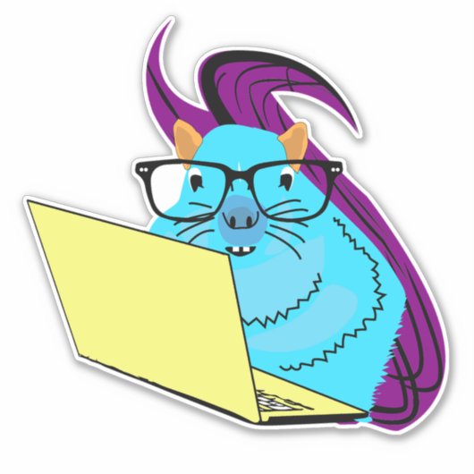 Naughty Squirrel #120 Sticker (Voorkant)