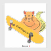 Naughty Squirrel #125 Skateboarden Sticker (Vel)