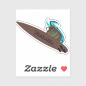 Naughty Squirrel #1267 Surfing Sticker (Vel)