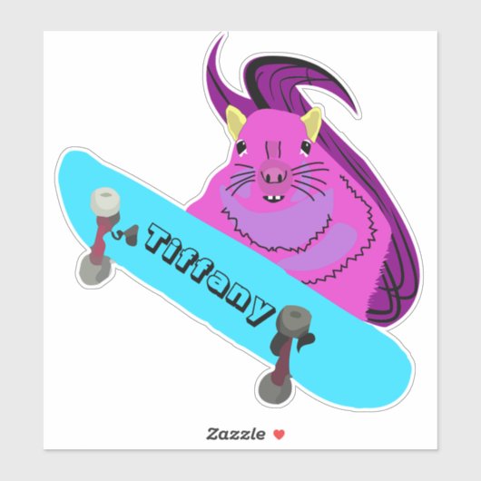 Naughty Squirrel #126 Meisjesnaam Sticker (Vel)