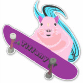 Naughty Squirrel #127 Meisjesnaam Sticker (Voorkant)