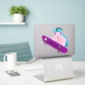 Naughty Squirrel #127 Meisjesnaam Sticker (Laptop op bureau)