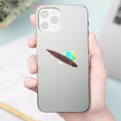 Naughty Squirrel #1298 Surfing Sticker (Telefoon)