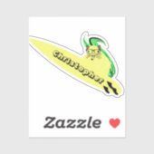 Naughty Squirrel #129 Surfing Sticker (Vel)