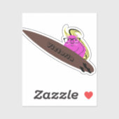Naughty Squirrel #1328 Surfing Sticker (Vel)