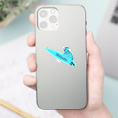 Naughty Squirrel #1329 Surfing Sticker (Telefoon)