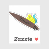 Naughty Squirrel #1337 Surfing Sticker (Vel)