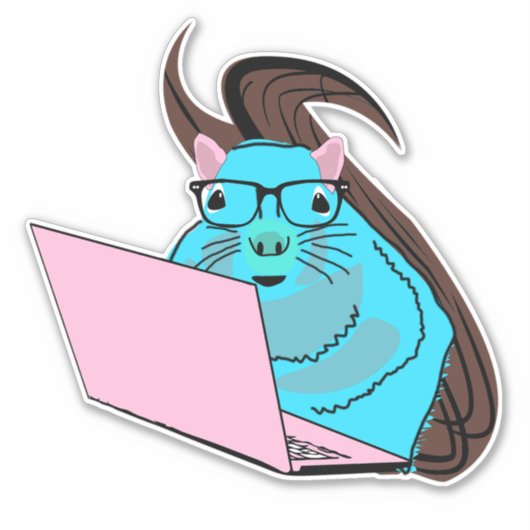Naughty Squirrel #137 Sticker (Voorkant)