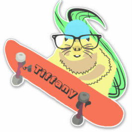 Naughty Squirrel #140 Meisjesnaam Sticker