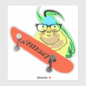 Naughty Squirrel #140 Meisjesnaam Sticker (Vel)