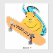 Naughty Squirrel #141 Meisjesnaam Sticker (Vel)