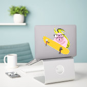 Naughty Squirrel #147 Sticker (Laptop op bureau)