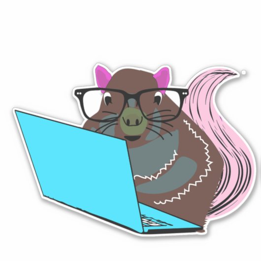 Naughty Squirrel #148 Sticker (Voorkant)