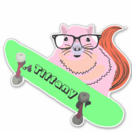 Naughty Squirrel #149 Meisjesnaam Sticker