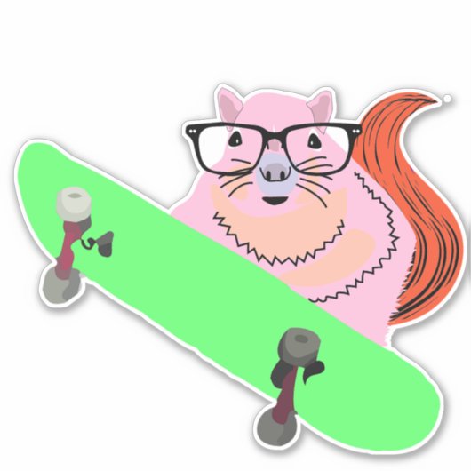 Naughty Squirrel #149 Sticker (Voorkant)