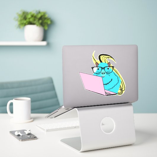 Naughty Squirrel #153 Sticker (Laptop op bureau)
