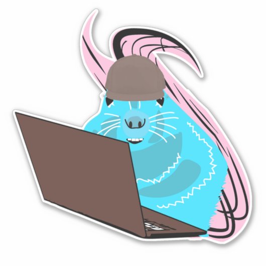 Naughty Squirrel #154 Sticker (Voorkant)