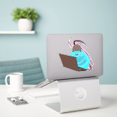 Naughty Squirrel #154 Sticker (Laptop op bureau)