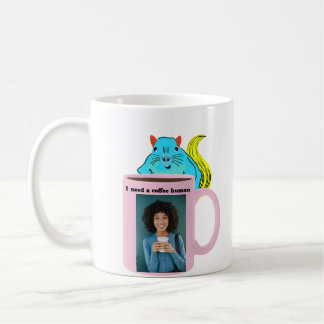 Naughty Squirrel #155 Coffee Human Koffiemok