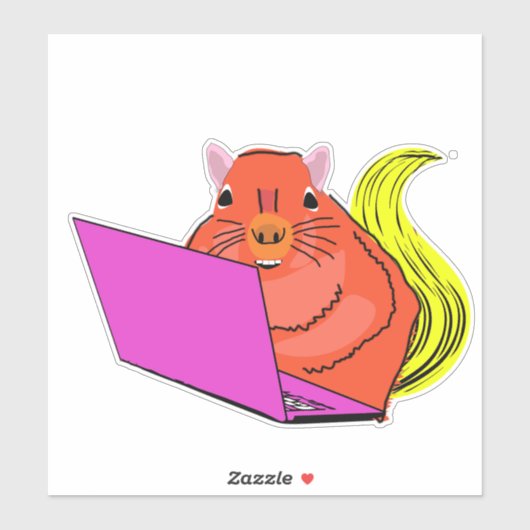 Naughty Squirrel #158 Sticker (Vel)