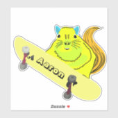 Naughty Squirrel #161 Skateboarden Sticker (Vel)