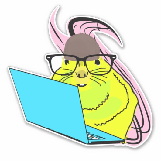 Naughty Squirrel #162 Sticker (Voorkant)