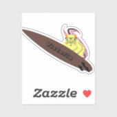 Naughty Squirrel #1667 Surfing Sticker (Vel)