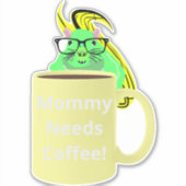 Naughty Squirrel #167 Koffiebeker Sticker (Voorkant)