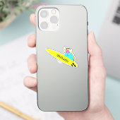Naughty Squirrel #1684 Surfing Sticker (Telefoon)