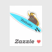 Naughty Squirrel #1699 Surfing Sticker (Vel)