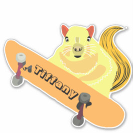 Naughty Squirrel #169 Meisjesnaam Sticker