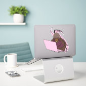 Naughty Squirrel #171 Sticker (Laptop op bureau)