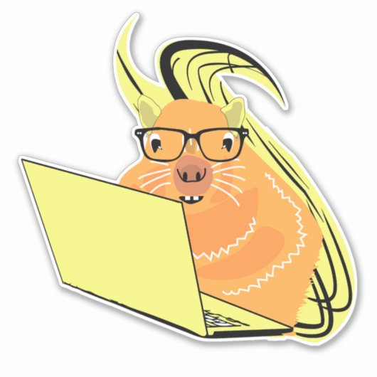 Naughty Squirrel #176 Sticker (Voorkant)