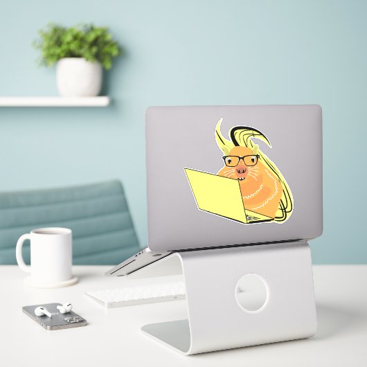 Naughty Squirrel #176 Sticker (Laptop op bureau)