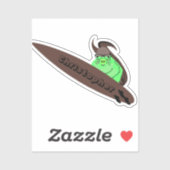 Naughty Squirrel #178 Surfing Sticker (Vel)