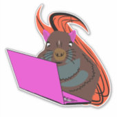 Naughty Squirrel #181 Sticker (Voorkant)