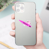 Naughty Squirrel #1828 Surfing Sticker (Telefoon)